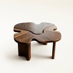 Loren Organic Modern Walnut Amoeba Coffee Table