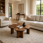 Loren Organic Modern Walnut Amoeba Coffee Table