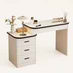 Veyra Modern White Extendable Vanity Dresser
