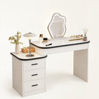 Veyra Modern White Extendable Vanity Dresser