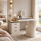 Veyra Modern White Extendable Vanity Dresser