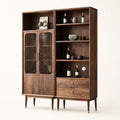Ardenton Modular Walnut Display Cabinet