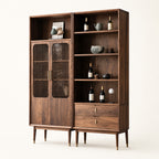Ardenton Modular Walnut Display Cabinet