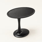 Loren Organic Modern Walnut Pedestal Side Table
