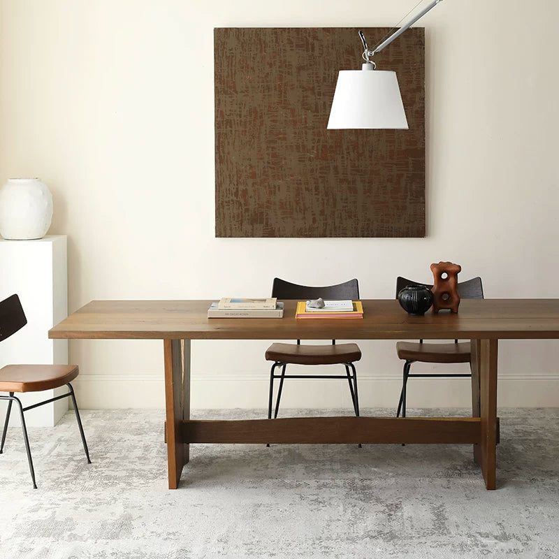 Loren Solid Wood Trestle Dining Table