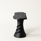 Loren Sculptural Twisted Black Wood Console Table