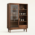 Ardenton Walnut Mid-Century Tall Display Cabinet